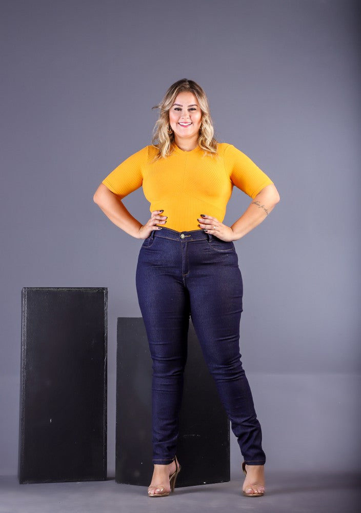 Calças Jeans Feminina PLUS SIZE AZUL