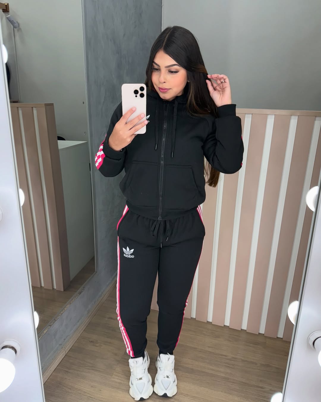 Conjunto Moletom Adidas Bordado