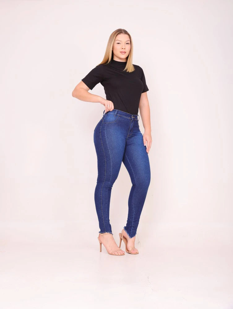 Calças Jeans Feminina RECORTE LATERAL