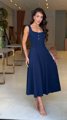 Vestido Viscose Esmeralda