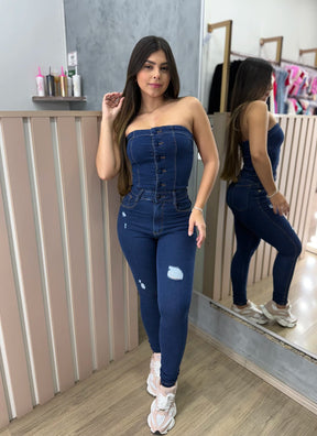 Macacão Jeans Bless Premium