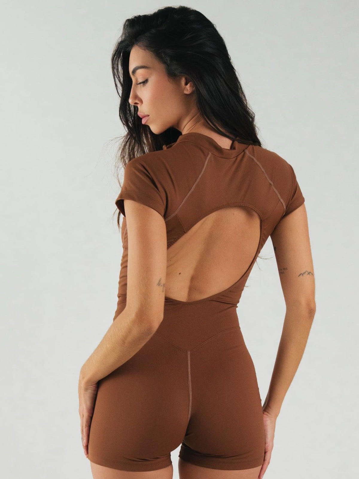 Macaquinho Ziper Flat Sculp Coffee