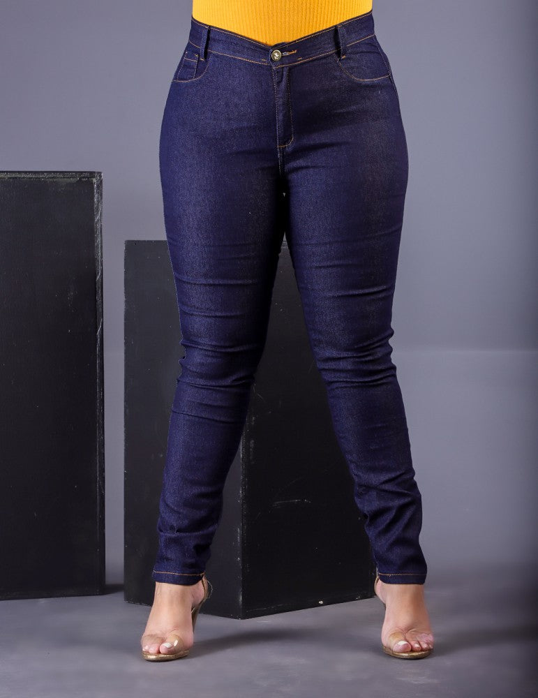 Calças Jeans Feminina PLUS SIZE AZUL