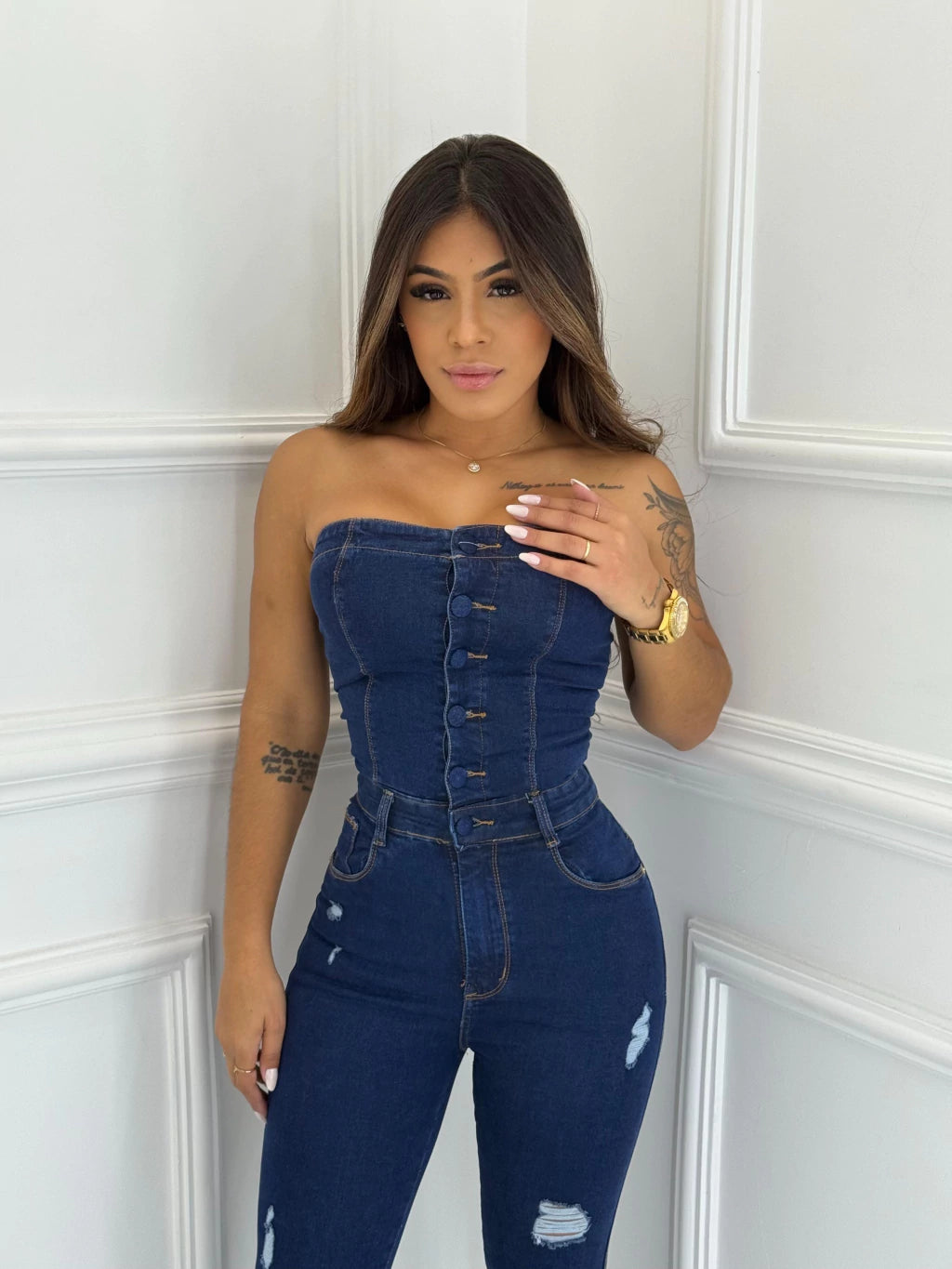 Macacão Jeans Bless Premium