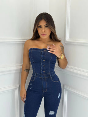 Macacão Jeans Bless Premium