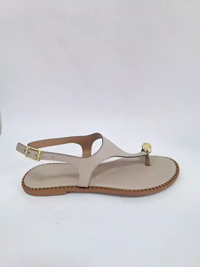 Sandália Rasteira com Gota Safira