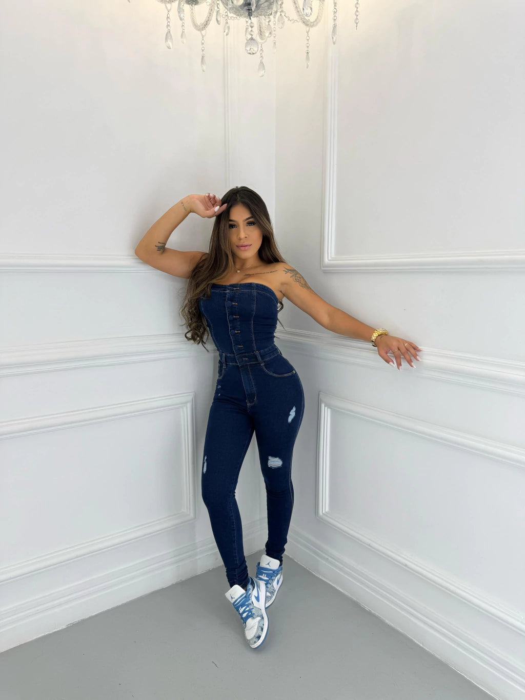 Macacão Jeans Bless Premium