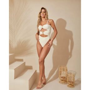Maiô Verona - Nude + Mini Saia de Brinde